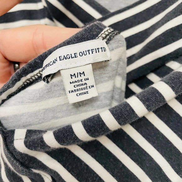 American Eagle Stretch Fit Flare Striped Mini Dress - Picture 5 of 8